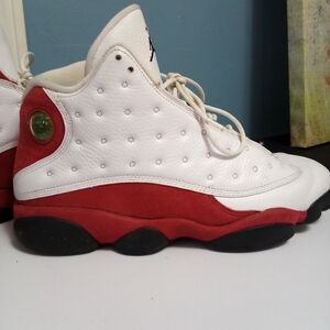 Jordan Retro White and Red Sneakers